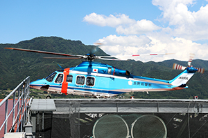 長野県警察航空隊によるヘリポート離着陸訓練を実施しました
