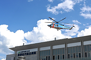 長野県警察航空隊によるヘリポート離着陸訓練を実施しました