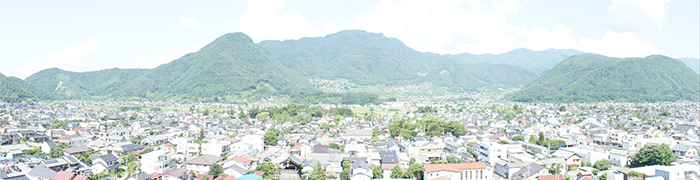 病院東側のパノラマ写真