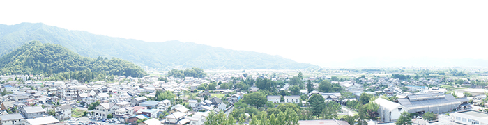 病院西側のパノラマ写真