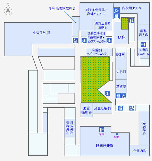 外来2階平面図