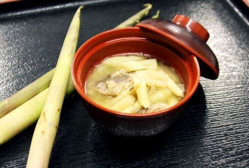 「たけのこ汁」が入院患者さんのお食事として提供されました