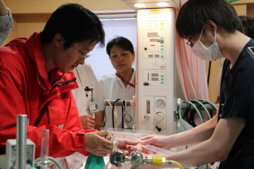 信州ドクターヘリ松本による新生児救急搬送訓練を行いました