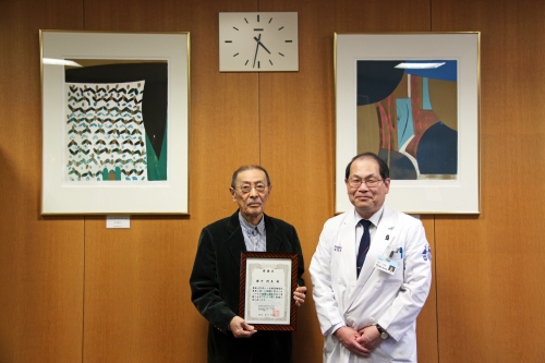 池田満寿夫氏作の版画を寄贈していただきました