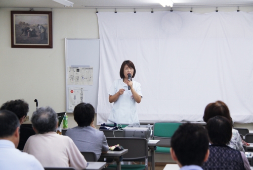 介護者教室『在宅介護の実際～認知症の方、身体が不自由な方に寄り添って～』を開催しました(8/29)