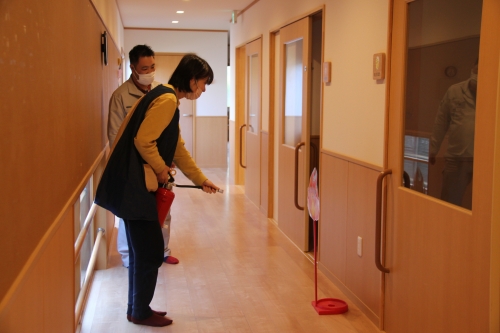 院内保育所にて避難訓練を行いました(5/2)