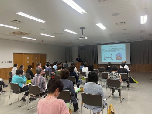 前川智ダイエット科部長が塩尻市ヘルスアップ委員会ヘルスアップ講座で講演を行いました(7/17)