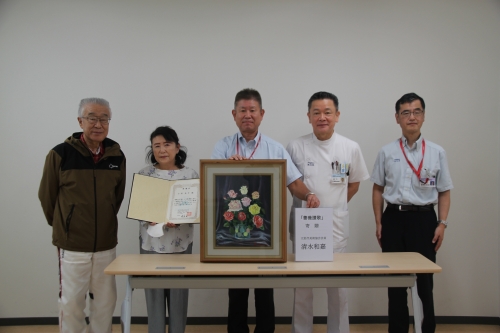 患者さんから絵画が寄贈されました(10/25)