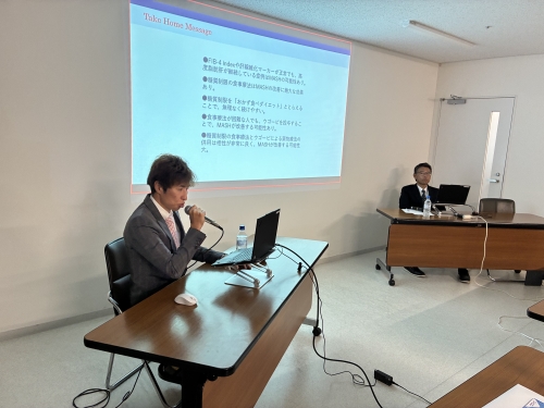 前川智ダイエット科部長が「MASH治療を考える会in北信」で講演を行いました(10/13)