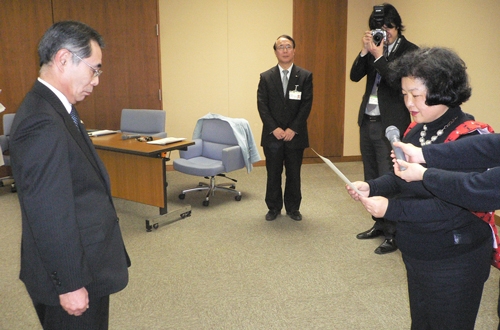 「信州省エネパートナー」登録証交付式に出席 (当院事務長)