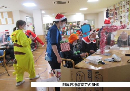 附属若穂病院と地域医療連携課で新人看護師地域ローテーション研修を行いました(11/21～12/20)