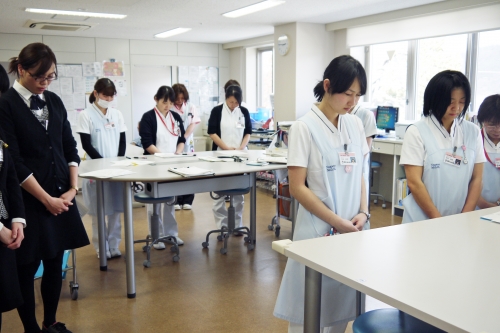 東日本大震災の被災地に向けて祈りを捧げました 