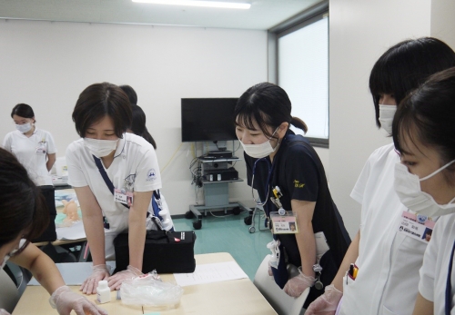 新人看護師を対象に膀胱留置カテーテル研修を行いました(6/30)