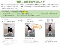 健康体操：健康二次被害を予防しよう